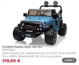 Toys Center Fuoristrada Ride On 12V offerta