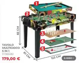 Toys Center Tavolo multigioco 5 in 1 offerta