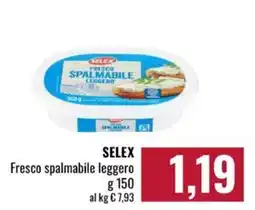 Famila Market Selex fresco spalmabile leggero offerta