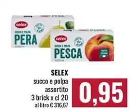 Famila Market Selex succo e polpa assortito offerta