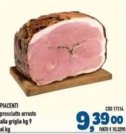 Del Prete Distribuzioni Piacenti prosciutto arrosto offerta