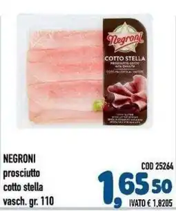 Del Prete Distribuzioni Negroni prosciutto cotto stella offerta