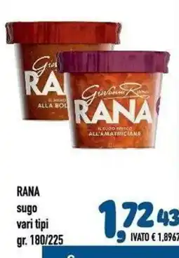 Del Prete Distribuzioni Rana sugo offerta