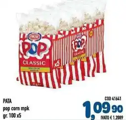 Del Prete Distribuzioni Pata pop corn classic offerta
