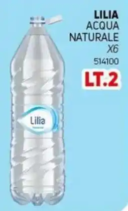 Migro Lilia acqua naturale offerta