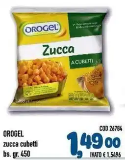 Del Prete Distribuzioni Orogel zucca cubetti offerta