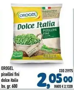 Del Prete Distribuzioni Orogel pisellini fini dolce italia offerta