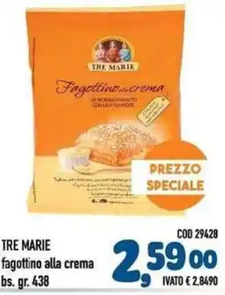 Del Prete Distribuzioni Tre Marie fagottino alla crema offerta
