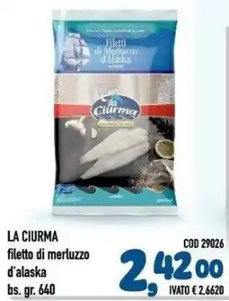 Del Prete Distribuzioni La Ciurma filetto di merluzzo d'alaska offerta