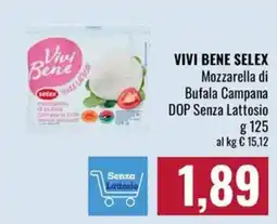 Famila Market Vivi Bene Mozzarella di Bufala Campana DOP Senza Lattosio offerta