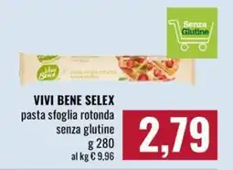 Famila Market Vivi Bene Selex pasta sfoglia rotonda senza glutine offerta