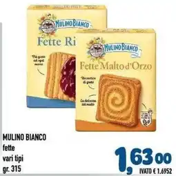 Del Prete Distribuzioni Mulino Bianco fette offerta