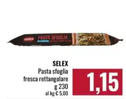 Famila Market Selex Pasta sfoglia fresca rettangolare offerta