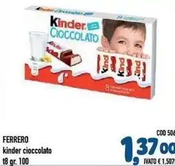 Del Prete Distribuzioni Ferrero kinder cioccolato offerta
