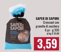 Famila Market Saper di sapori croissant con granella di zucchero offerta