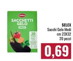 Famila Market Selex Sacchetti Gelo Medi offerta