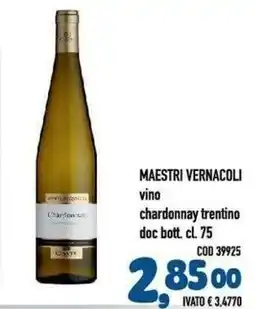 Del Prete Distribuzioni Maestri Vernacoli vino chardonnay trentino doc offerta