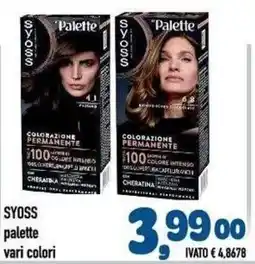 Del Prete Distribuzioni Syoss palette offerta