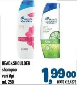 Del Prete Distribuzioni Head&Shoulder shampoo offerta