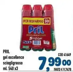 Del Prete Distribuzioni Pril gel excellence sciogligrosso offerta