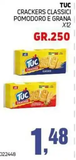 Migro Tuc crackers classici pomodoro e grana offerta