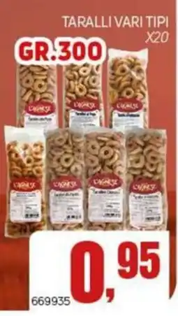 Migro Taralli vari tipi offerta