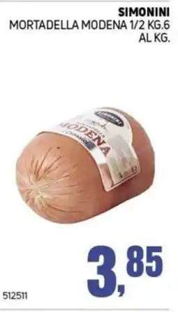 Migro Mortadella Modena Simonini offerta