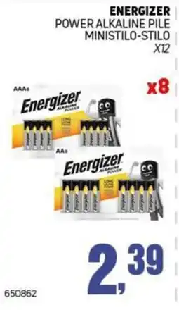 Migro Energizer power alkaline pile ministilo-stilo offerta