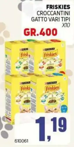 Migro Friskies croccantini gatto vari tipi offerta