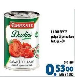 Del Prete Distribuzioni La Torrente polpa di pomodoro offerta