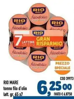 Del Prete Distribuzioni Rio Mare tonno filo d'olio offerta