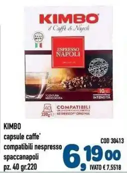 Del Prete Distribuzioni Kimbo capsule caffè compatibili nespresso spaccanapoli offerta