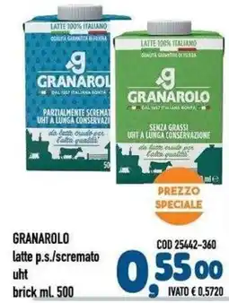 Del Prete Distribuzioni Granarolo latte p.s./scremato uht offerta