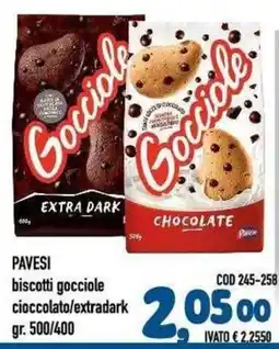 Del Prete Distribuzioni Pavesi biscotti gocciola cioccolato offerta