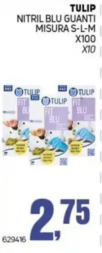 Migro Tulip guanti nitril blu offerta