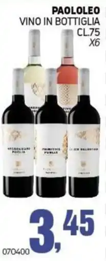 Migro Paololeo vino in bottiglia offerta
