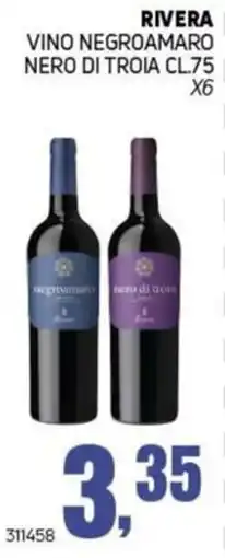 Migro Rivera Vino Negroamaro Nero di Troia offerta