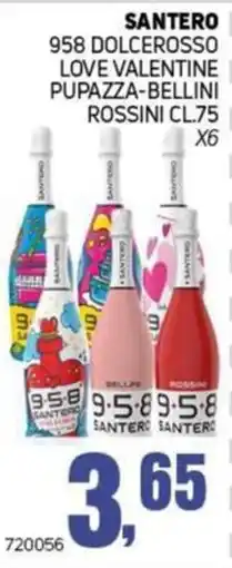 Migro Santero 958 Dolcerosso Love Valentine Pupazza-Bellini Rossini CL.75 offerta