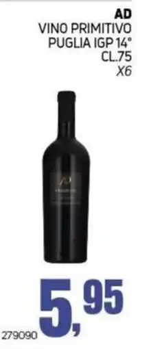 Migro Vino Primitivo Puglia IGP offerta