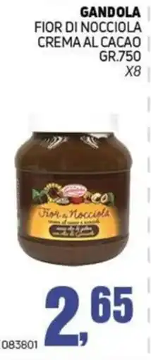 Migro Gandola fiordi nocciola crema al cacao offerta