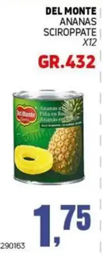 Migro Del Monte ananas sciroppate offerta