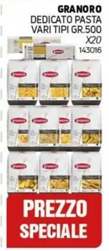 Migro Granoro dedicato pasta vari tipi offerta