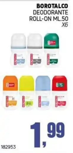 Migro Borotalco deodorante roll-on offerta