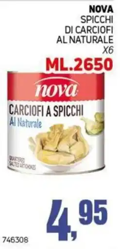 Migro Nova carciofi a spicchi al naturale offerta