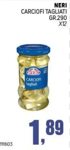 Migro Neri carciofi tagliati offerta
