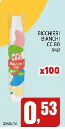 Migro Bicchieri Pic & Nic offerta
