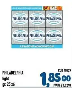 Del Prete Distribuzioni Philadelphia light offerta