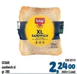 Del Prete Distribuzioni Schar sandwich xl offerta