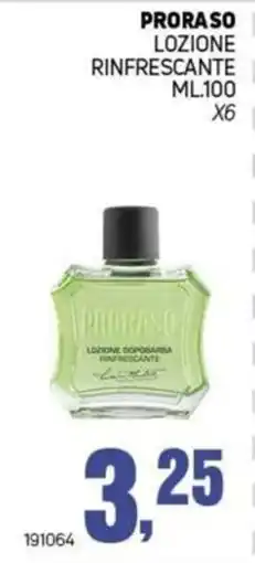 Migro Proraso lozione rinfrescante offerta