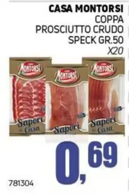 Migro Casa Montorsi Coppa Prosciutto Crudo Speck offerta